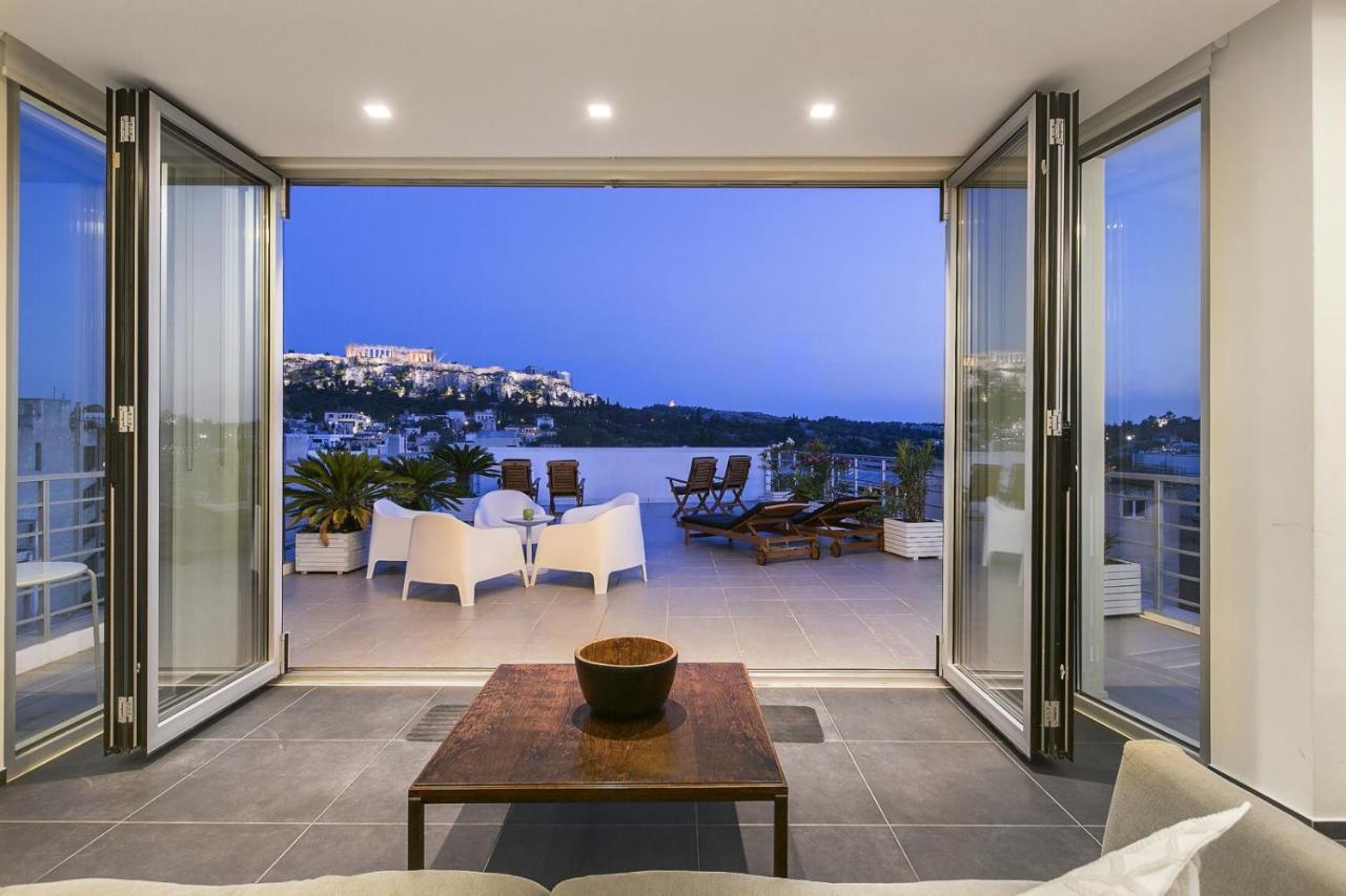 Acropolis Panorama View Penthouse With Private Terraces A Contemporary Parthenon Apartment Athens Exterior photo