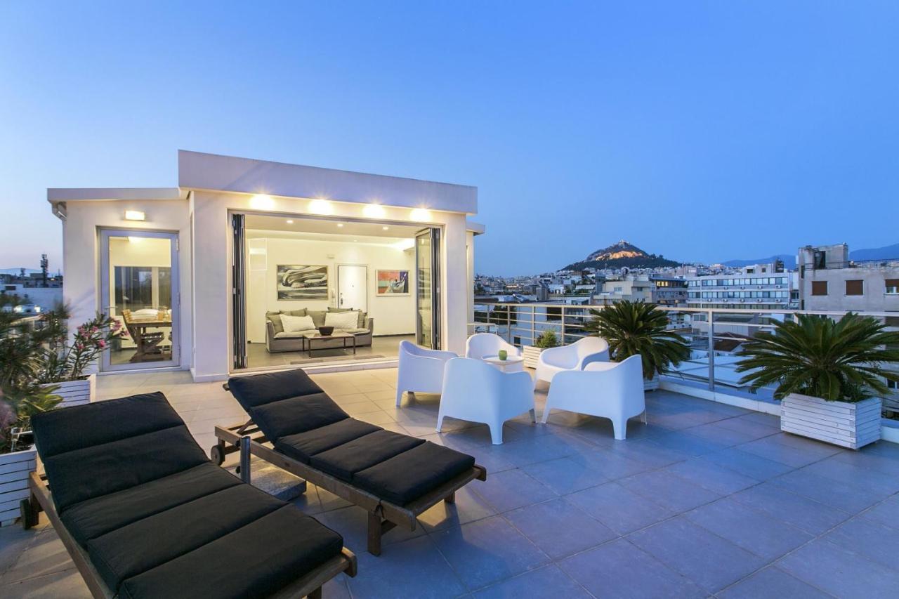 Acropolis Panorama View Penthouse With Private Terraces A Contemporary Parthenon Apartment Athens Exterior photo