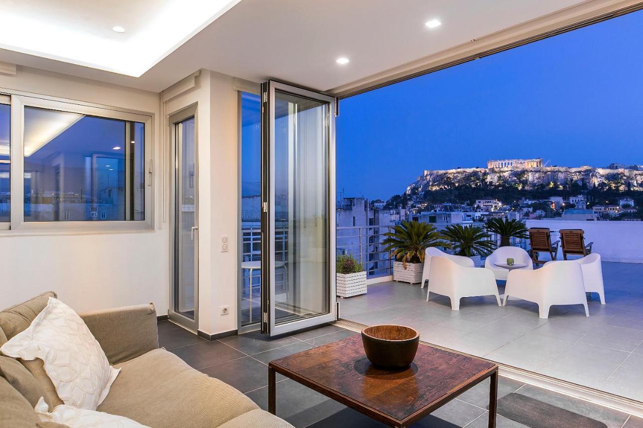 Acropolis Panorama View Penthouse With Private Terraces A Contemporary Parthenon Apartment Athens Exterior photo