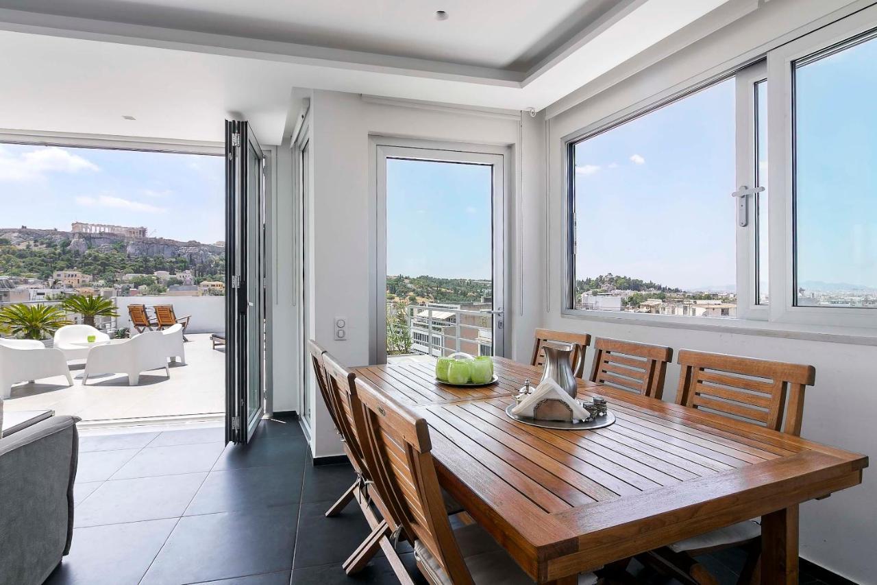 Acropolis Panorama View Penthouse With Private Terraces A Contemporary Parthenon Apartment Athens Exterior photo