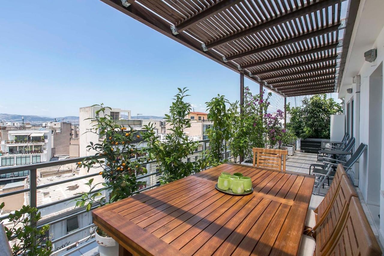 Acropolis Panorama View Penthouse With Private Terraces A Contemporary Parthenon Apartment Athens Exterior photo