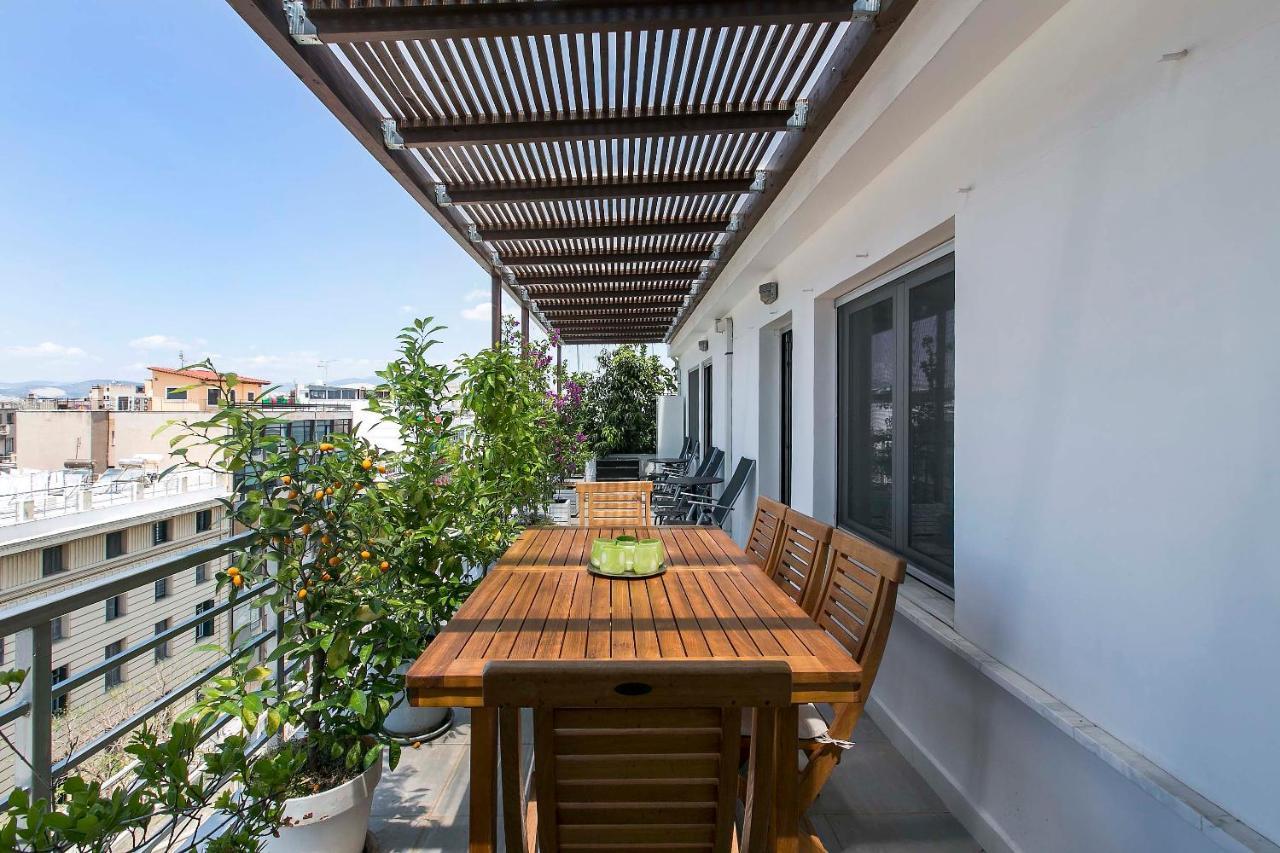 Acropolis Panorama View Penthouse With Private Terraces A Contemporary Parthenon Apartment Athens Exterior photo